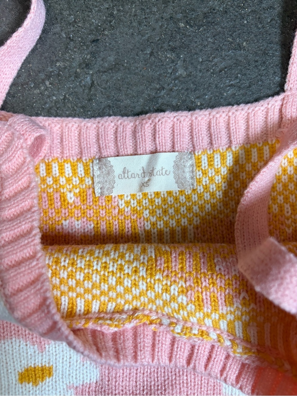 Altar'd State Cottagecore Pink Floral Knit Crop Top - Picture 3 of 4